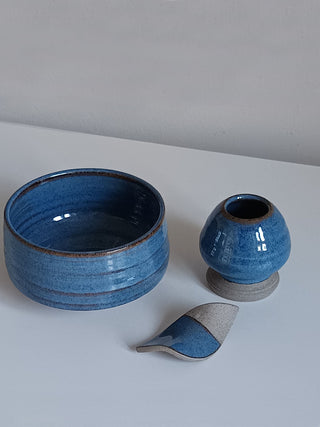 Glazed chawan by Tünde Ruzicska