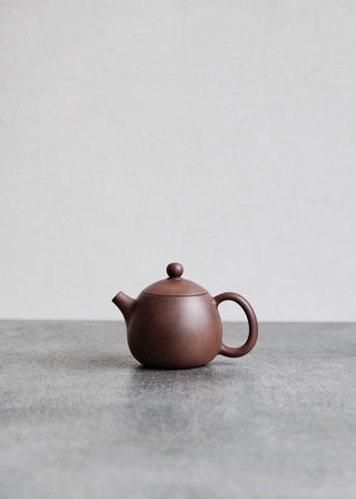 Jianshui Dragon Egg - dark clay teapot