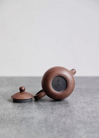 Jianshui Dragon Egg - dark clay teapot