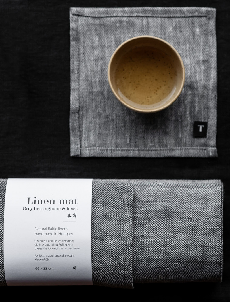 Linen tea mat – Chabu 茶布